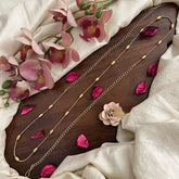 Vriksham Traditional Gold Look Alike Beaded Thin Hipchain-G20080